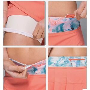 EUC Lululemon Pace Rival Skirt Blushed Illusion size 12